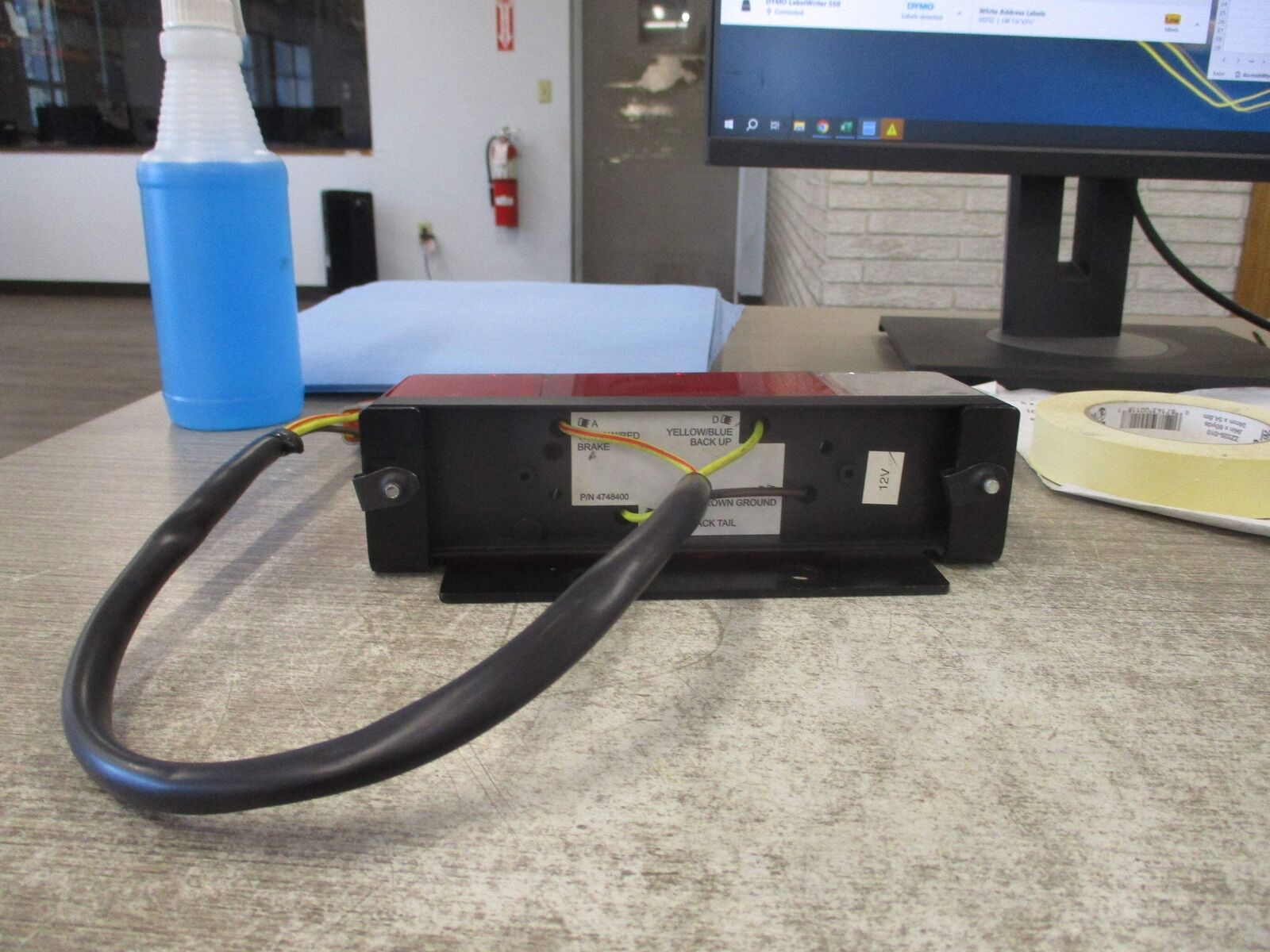 Hyster Forklift Brake/Backup light 4748400 12V Used