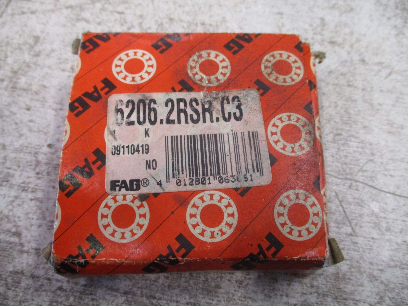 FAG Bearing 6206.2RSR.C3 New Surplus