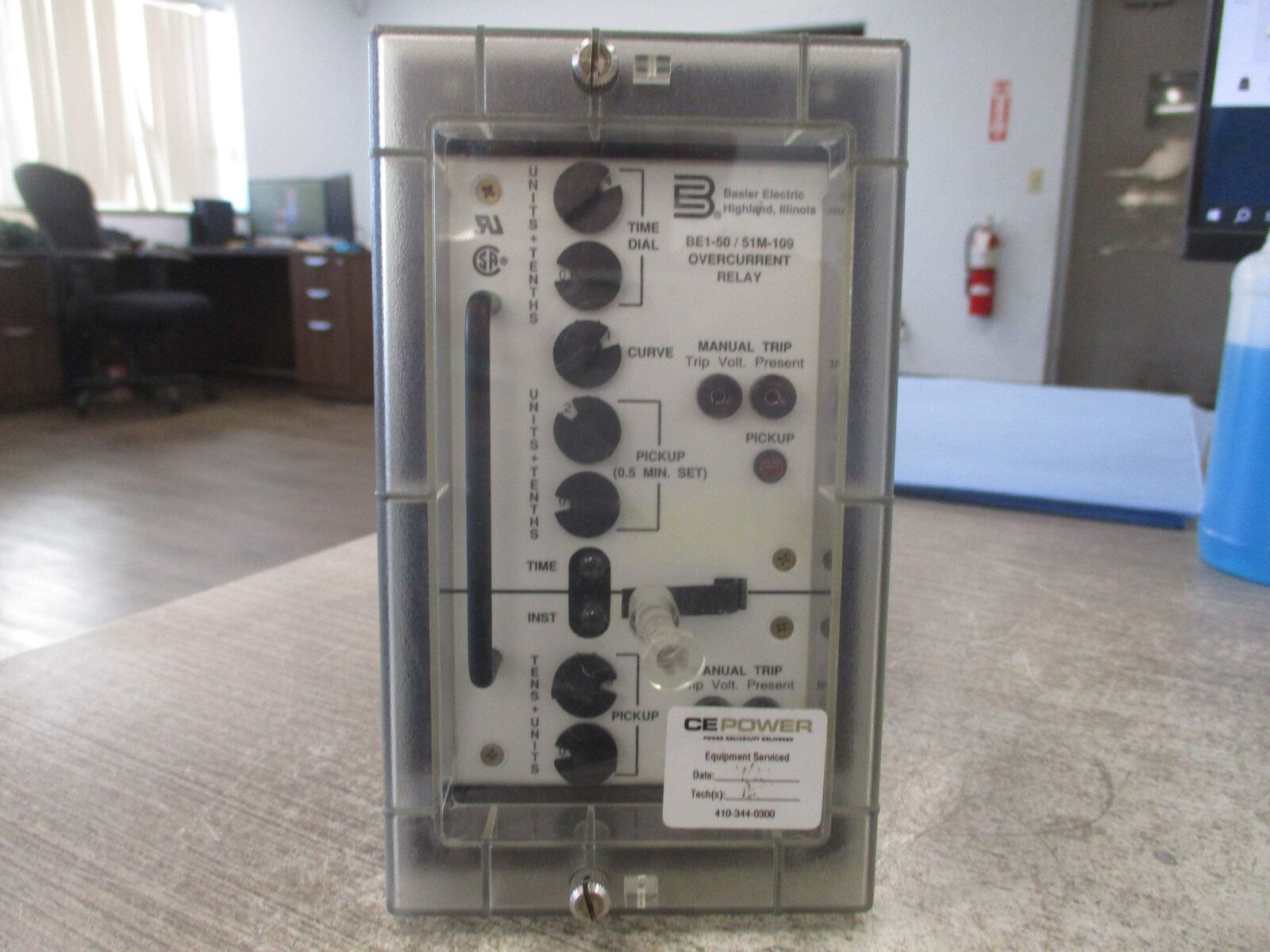 Basler Overcurrent Relay BE1-50/51M-109 * Bent Insulator * *Bent Rod* Used