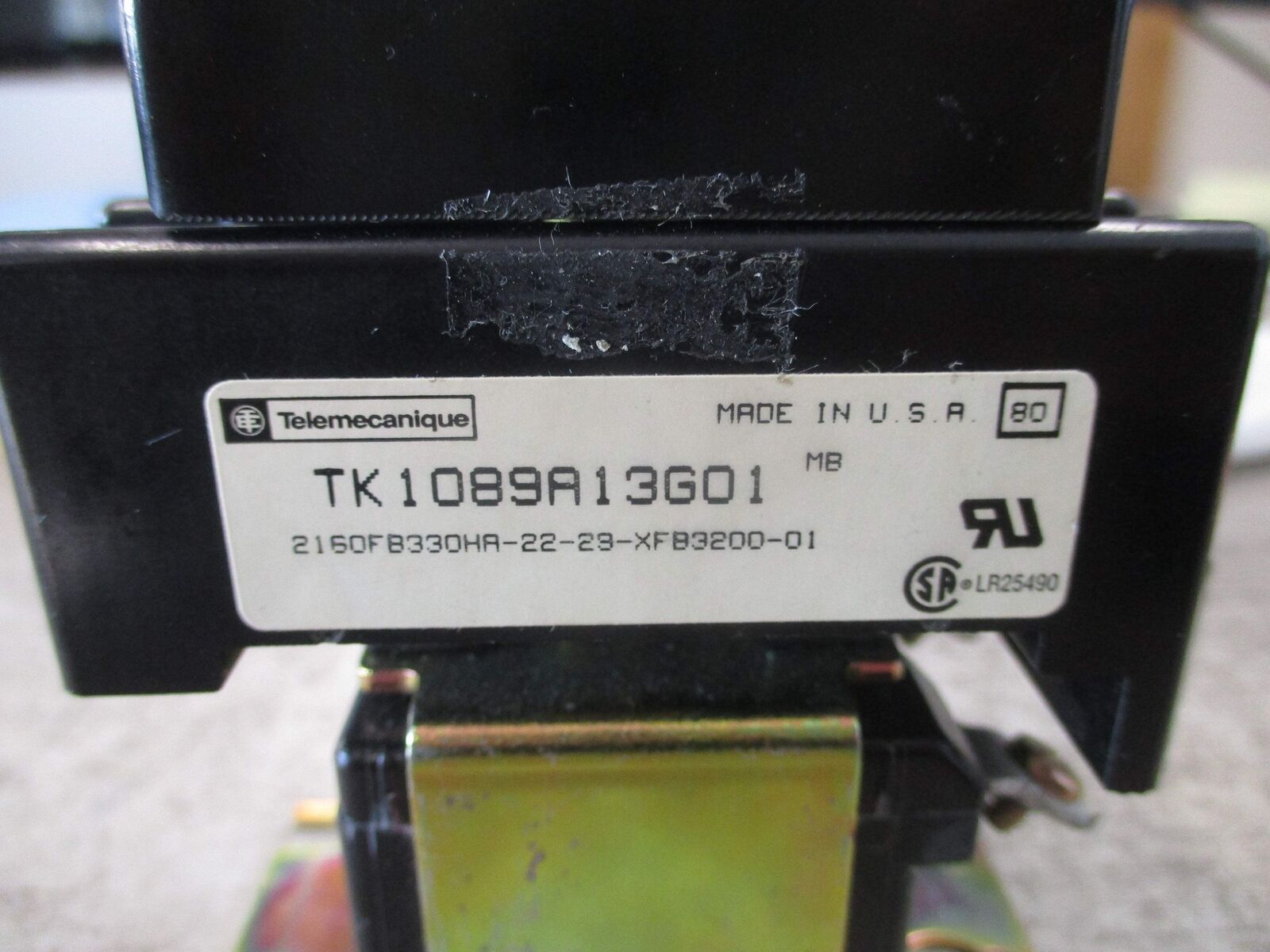 Telemecanique Contactor TK1089A13G01 10-12VDC Coil Used