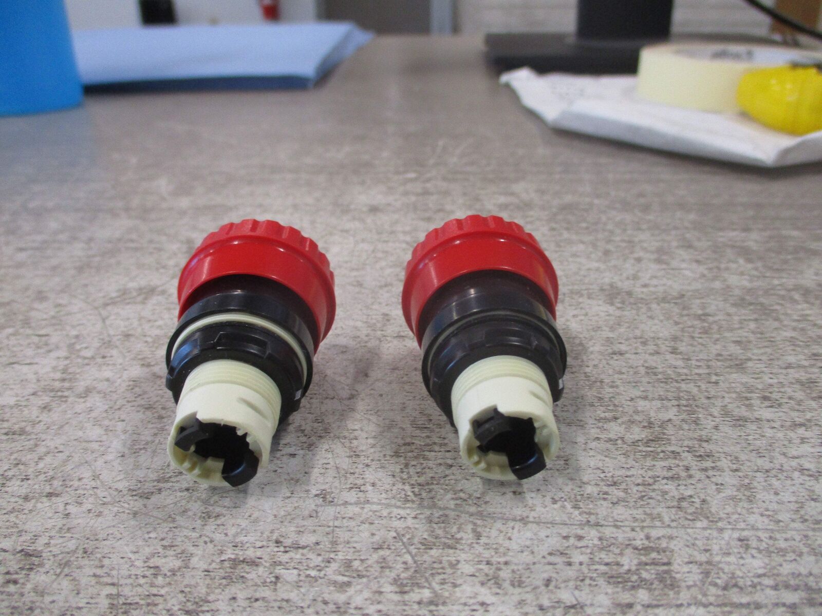Square D Mushroom Pushbutton 9001 D8C1R Ser. A *Lot of 2* New Surplus