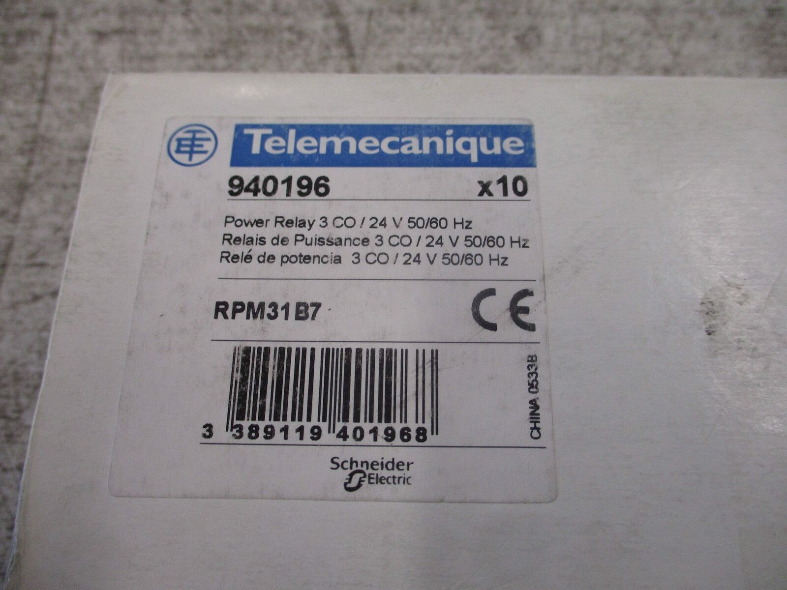 Telemecanique Relay RPM31B7 24V * Box of 8* New Surplus