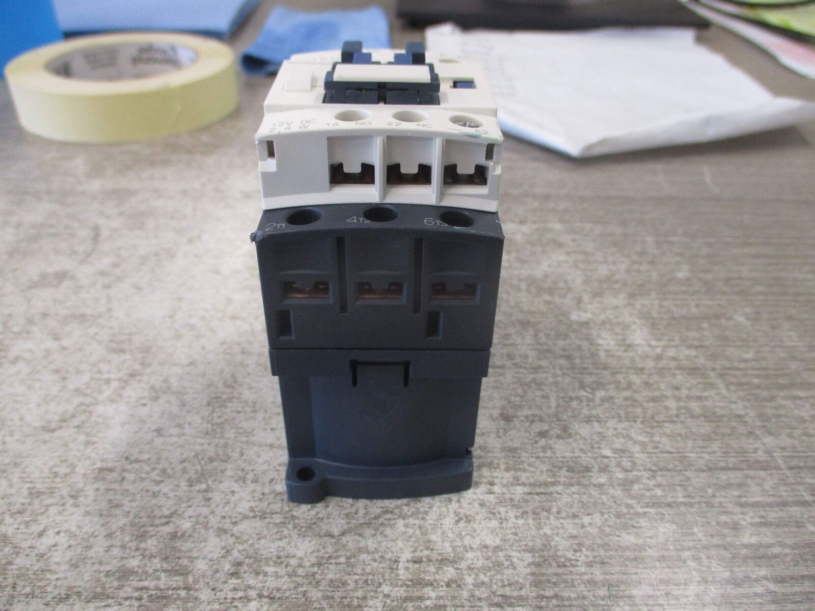 Telemecanique Contactor LC1 D12 JL 12VDC Coil 25A 600V Used