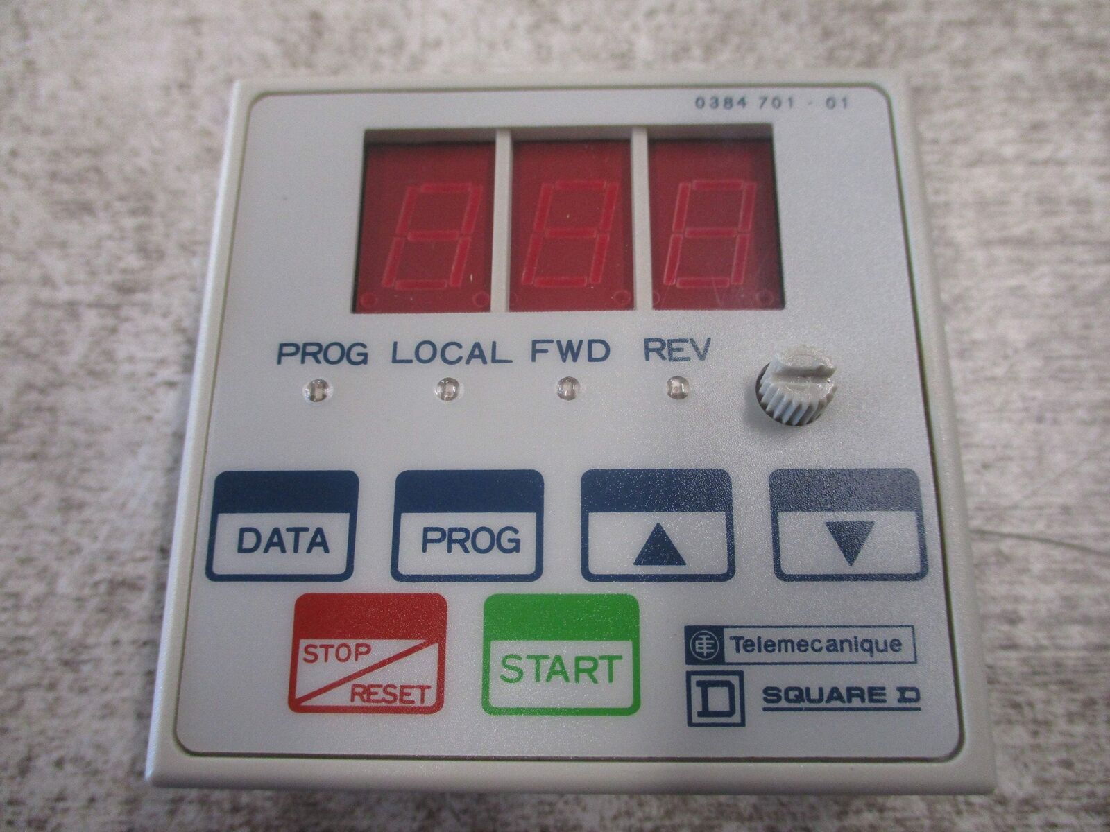 Square D Keypad 0384 701-01 V1.1 Used