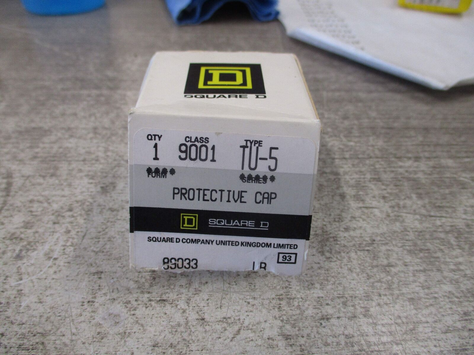 Square D Protective Cap 9001 TU-5 Green New Surplus