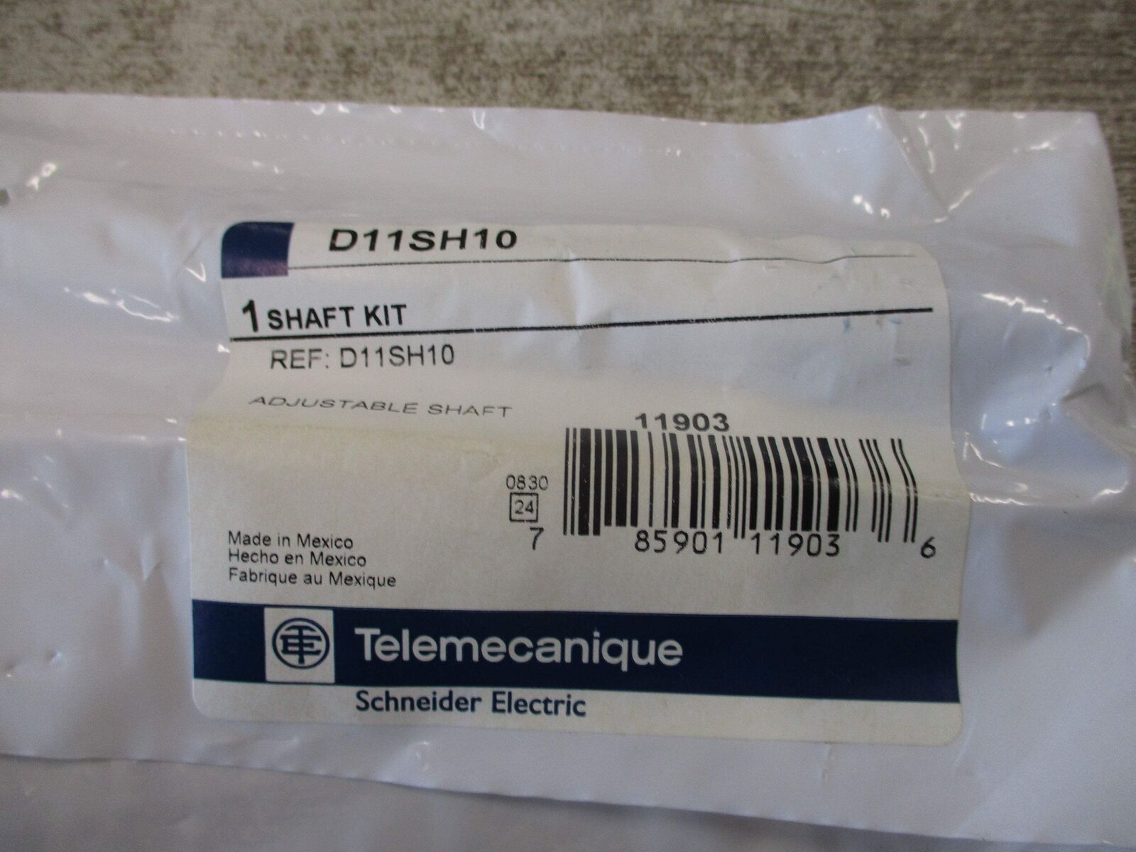 Telemecanique Adjustable Shaft D11SH10 New Surplus