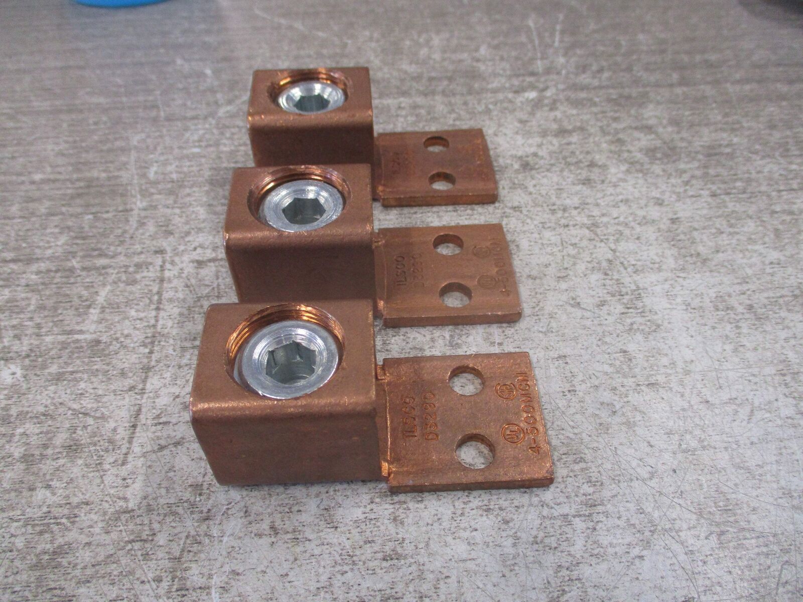 Ilsco Mechanical Copper Lug D3290 4-500MCM *Lot of 3* Used