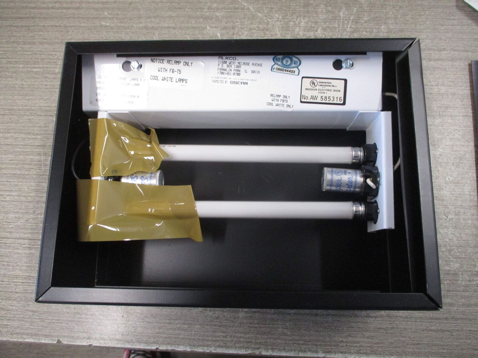 Alkco In-Use Illuminated Sign EG-12-FL-2 New Surplus