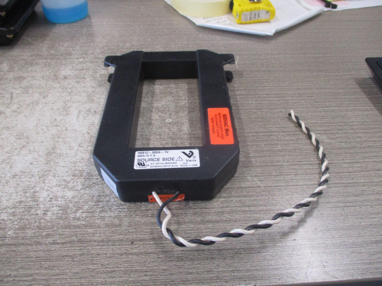Veris Current Transformer H6812-800A-1V 800A: 1V F.S. Used