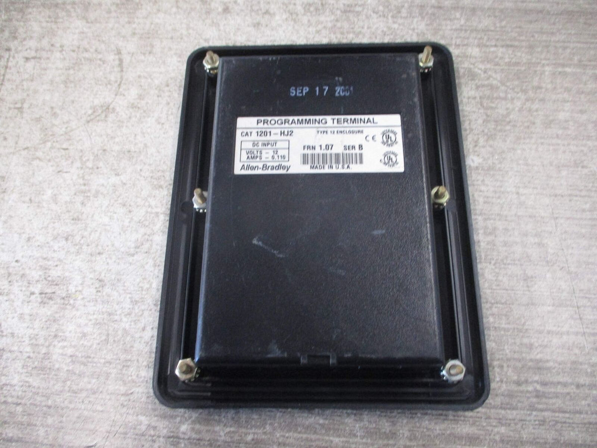 Allen-Bradley Programming Terminal 1201-HJ2 Ser. B FRN 1.07 12VDC 0.110A Used