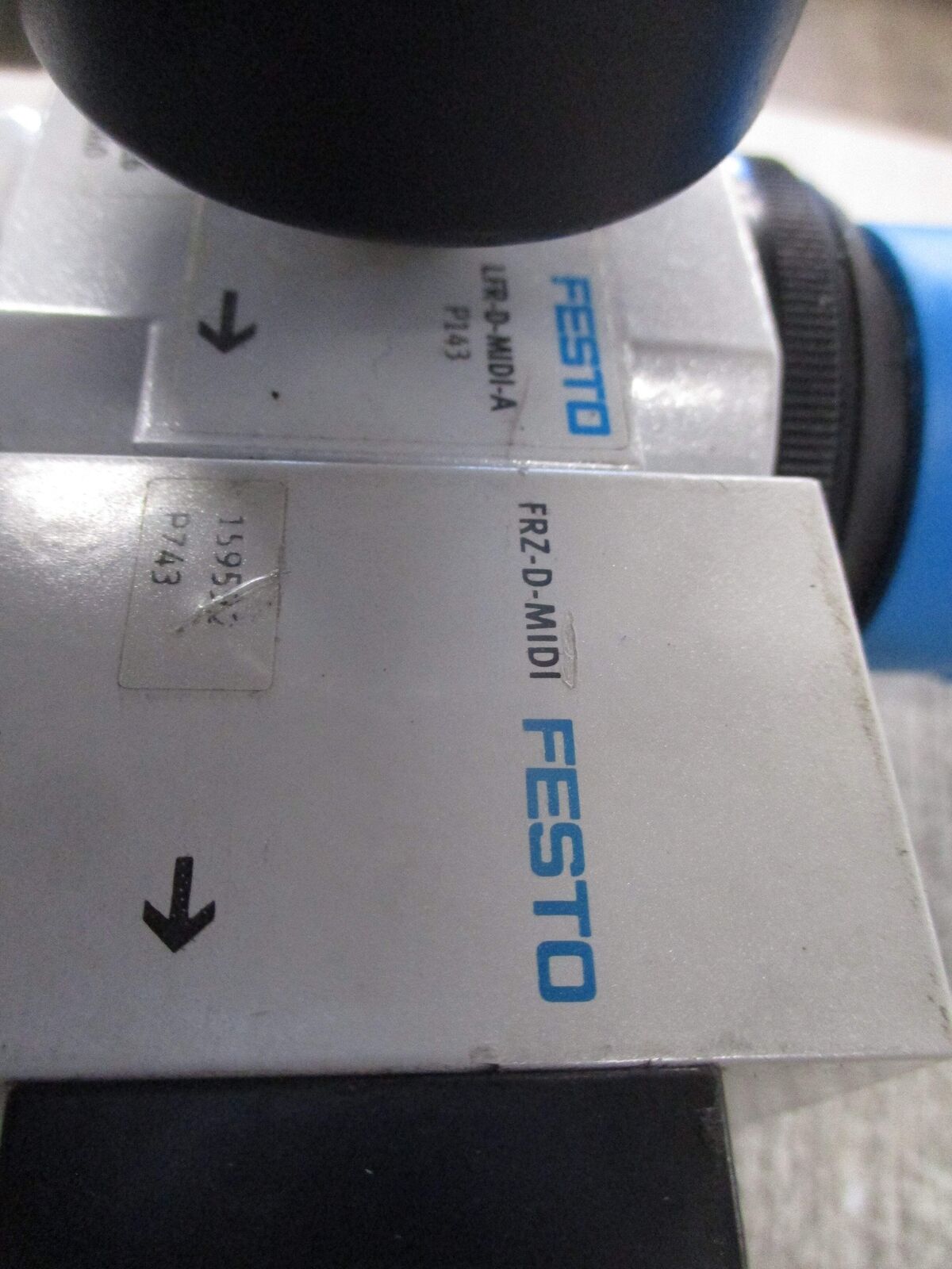 Festo Filter Regulator LFR-D-MIDI-A/FRZ-D-MIDI 180PSI Max Used