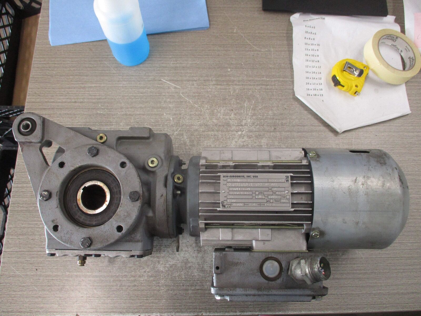 Sew-Eurodrive Gear Motor/W Brake SA47TDT80K4BMG1HR .75HP 3PH 460Y/230V 1800RPM 2