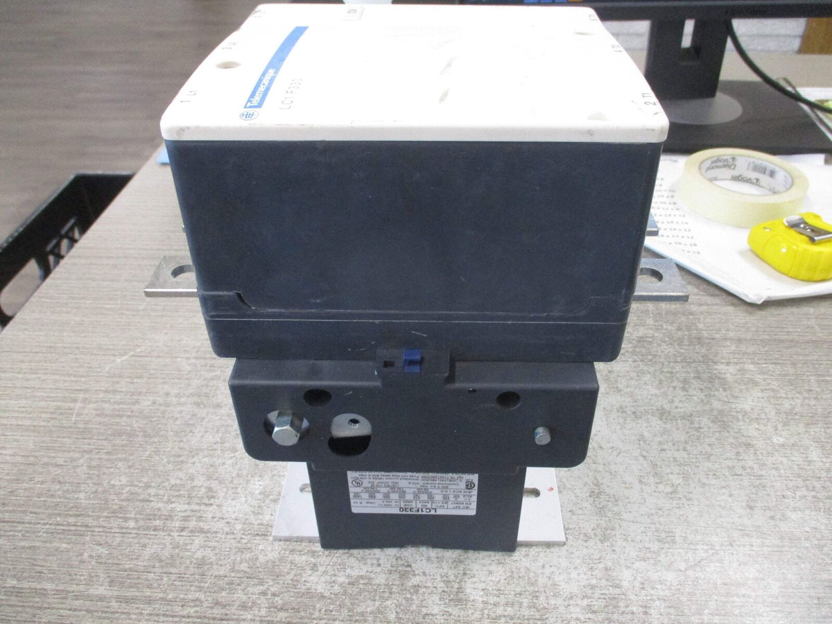 Telemecanique Contactor LC1 F330 120-127V Coil *Chipped Aux Block* Used