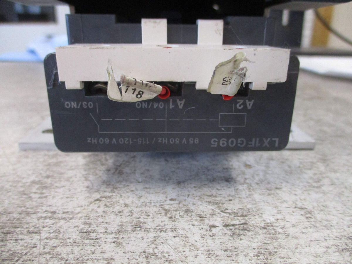 Telemecanique Contactor LC1 F185 115-120V Coil (1) Aux Contact Block *Chipped Co