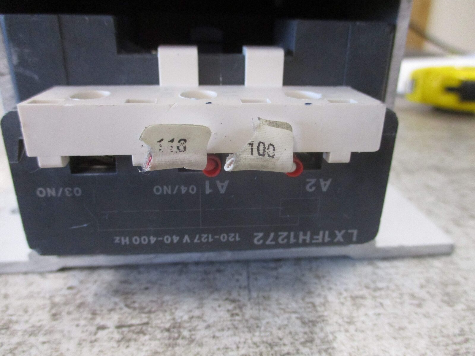 Telemecanique Contactor LC1-F330 120-127V Coil (1) Aux Contact Block Used