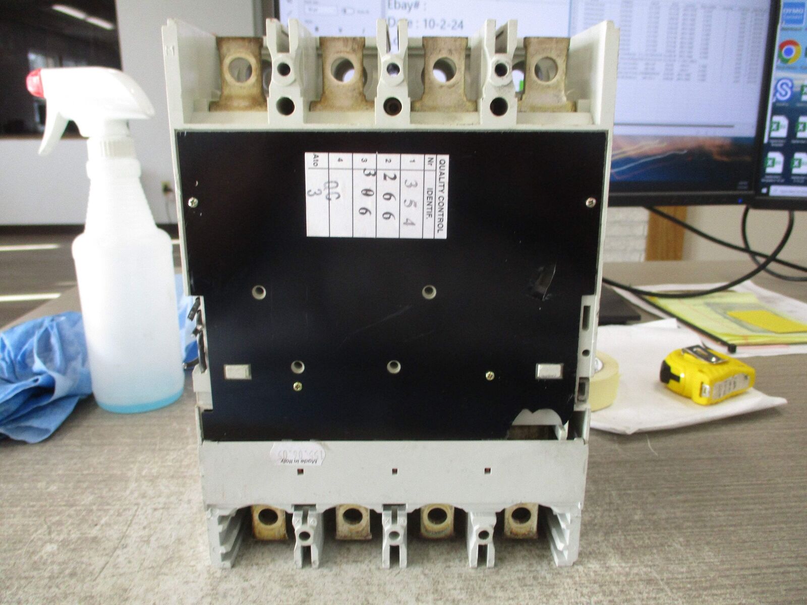 ABB SACE S5 Circuit Breaker S5N PR211 400A 600V 4P *NO Shunt Trip Wires* *Chippe