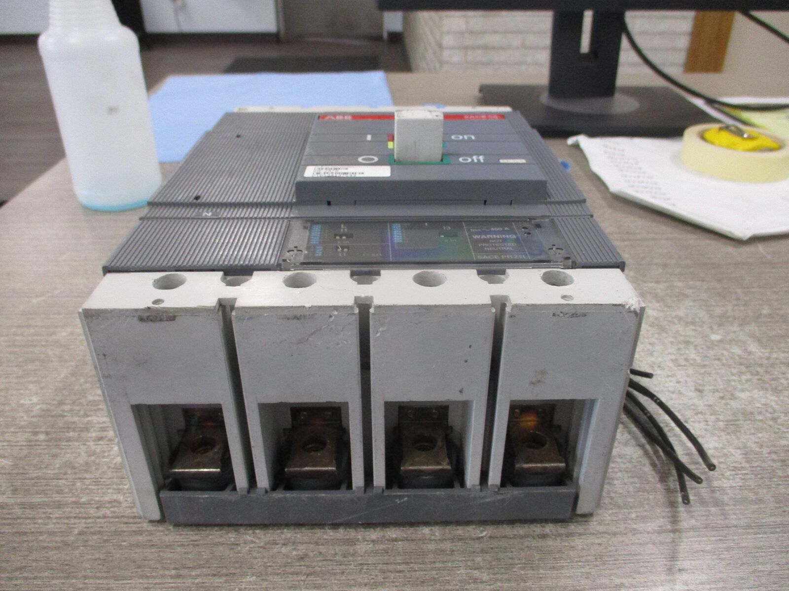 ABB SACE S5 Circuit Breaker S5N PR211 400A 600V 4P *No Stunt Trip Wires* Used