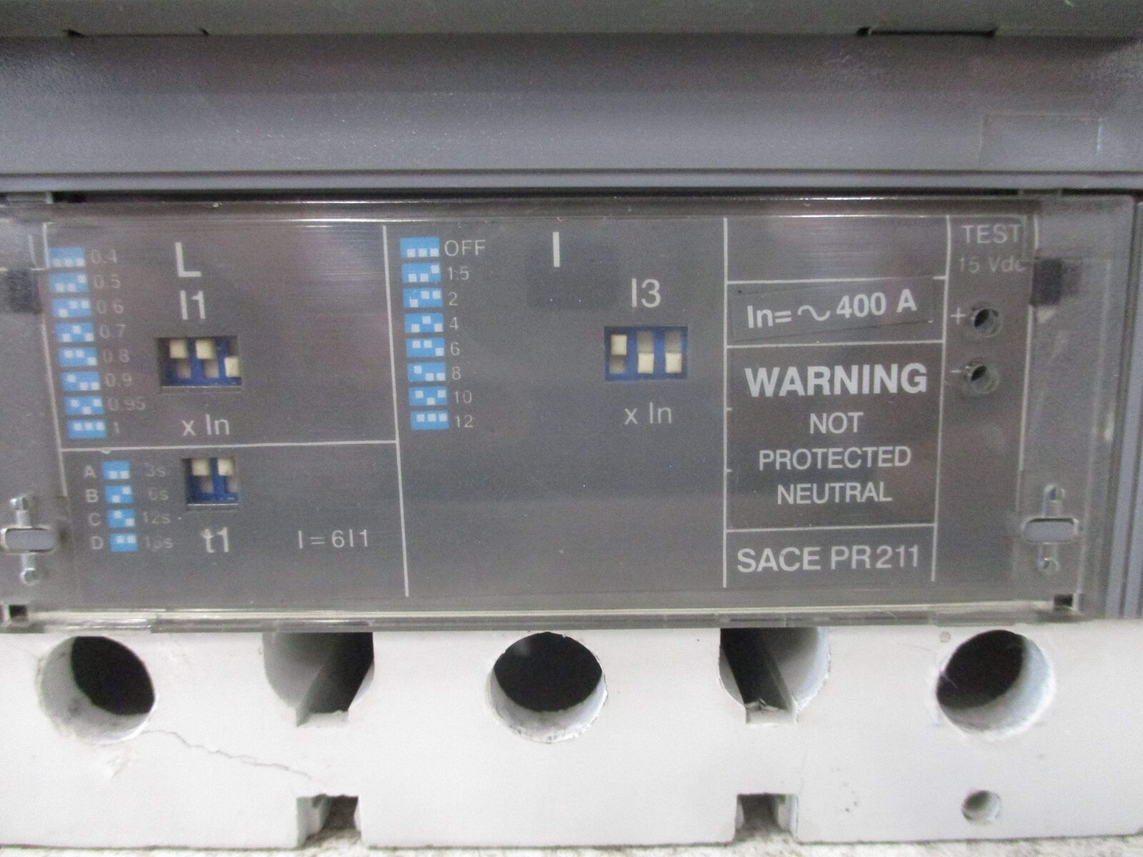 ABB SACE S5 Circuit Breaker S5N PR211 400A 600V 4P *No Stunt Trip Wires* Used