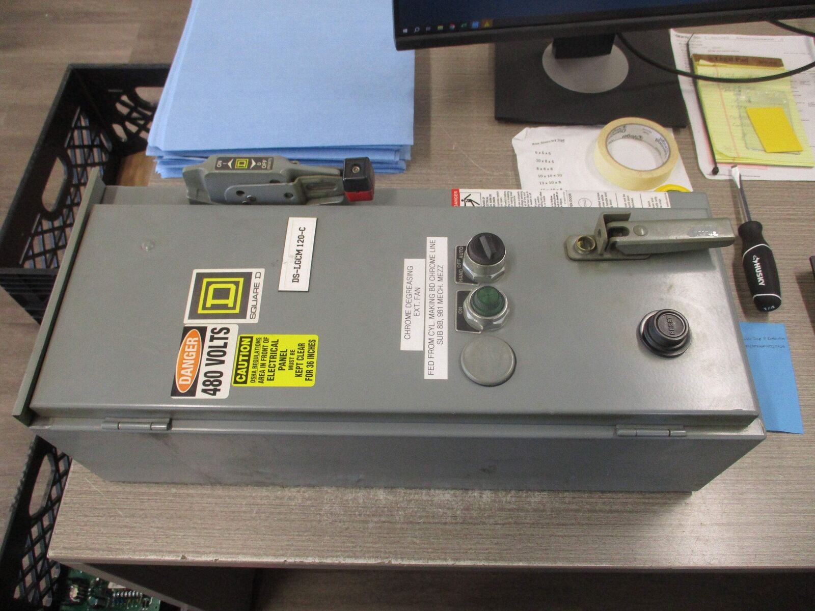 Square D Nema 12/3R Fusible Size 0 Combination 8538SBA43V81CFF4H209P72TX20 30A 4