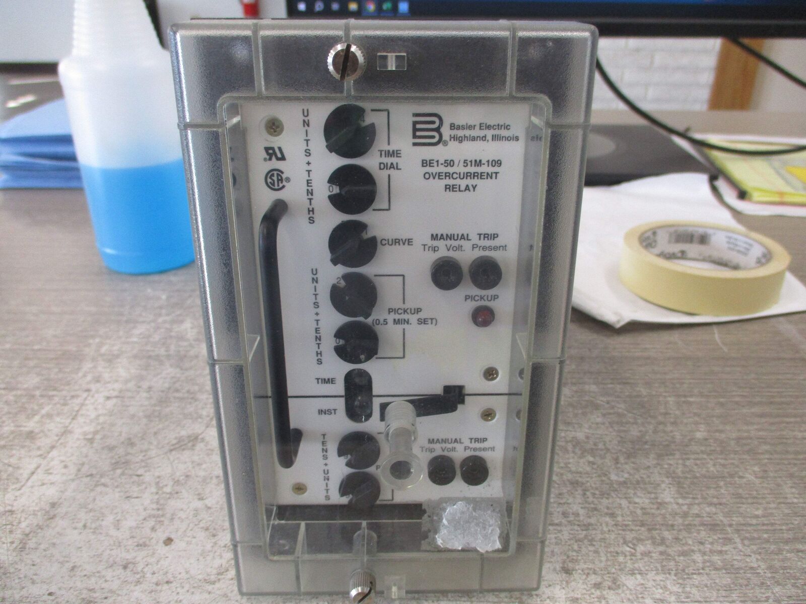 Basler Overcurrent Relay BE1-50/51M-109 Used