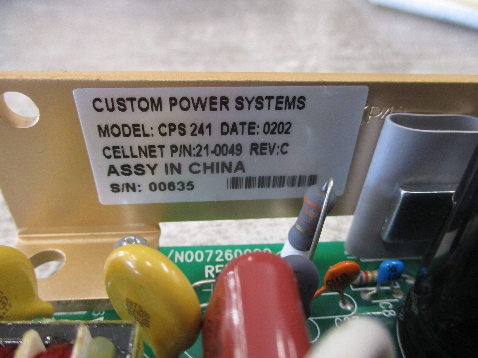 Custom Power Systems Power Supply CPS 241 Used