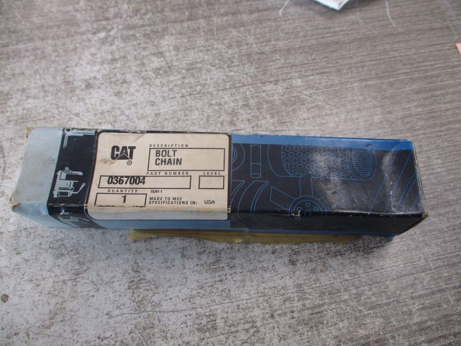 CAT Chain Bolt 0367004 New Surplus