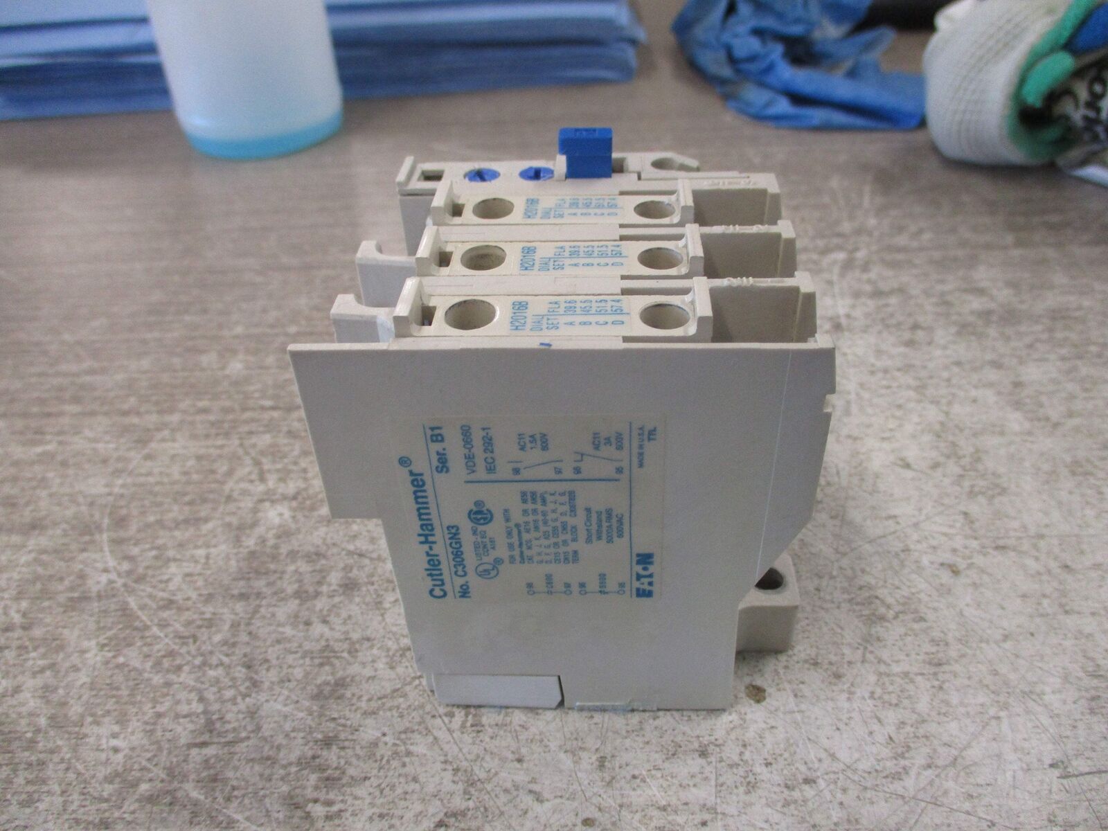 Eaton Overload Relay C306GN3 Ser. B1 H2016B Heaters Used