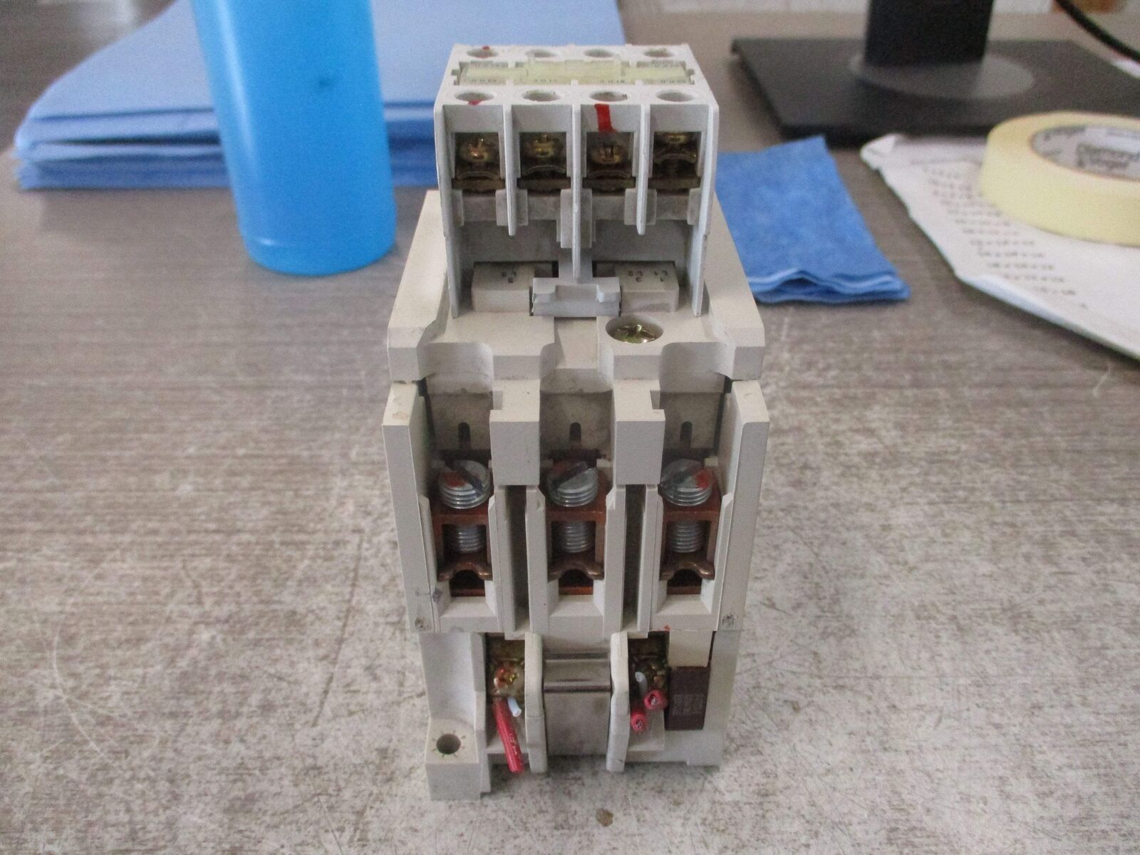 Eaton Contactor CE15KN3 Ser. B1 120V Coil 73A 600V (1) Aux Contact Block Used