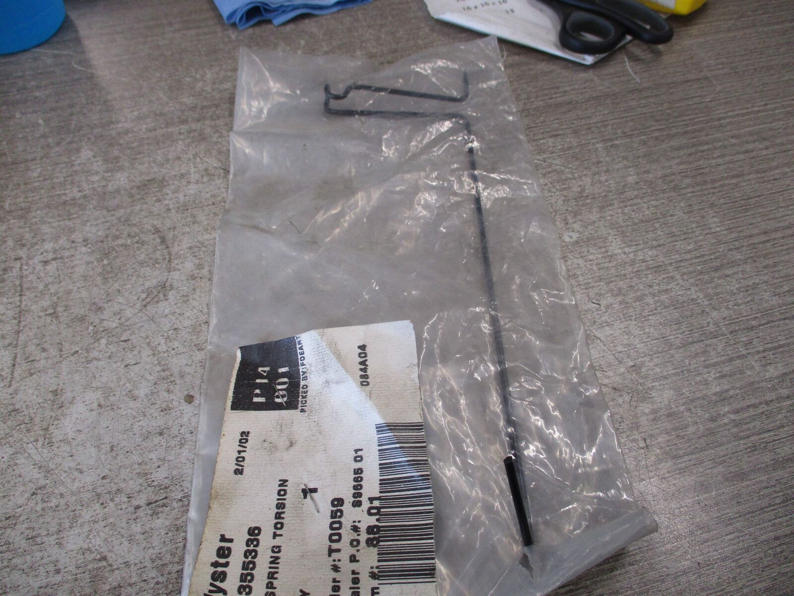 Hyster Torsion Spring 0355336 *No Box* New Surplus