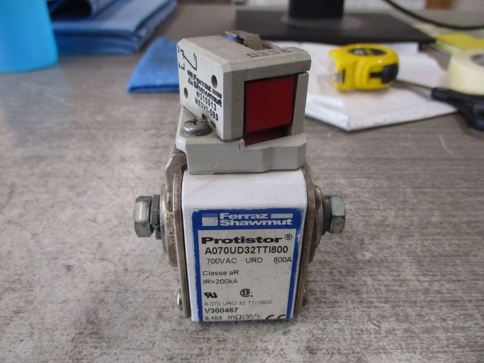 Ferraz Shawmut Protistor Fuse A070UD32TTI800 800A 700V Used