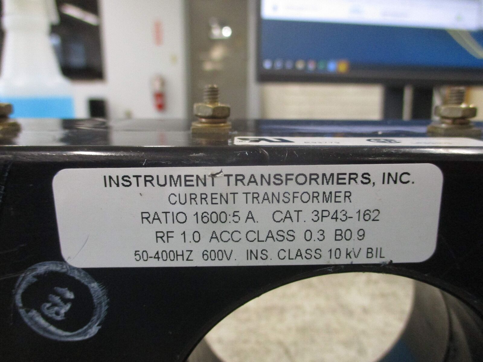 Instrument Transformers Current Transformer 3P43-162 Ratio 1600:5A 600V 50-400Hz