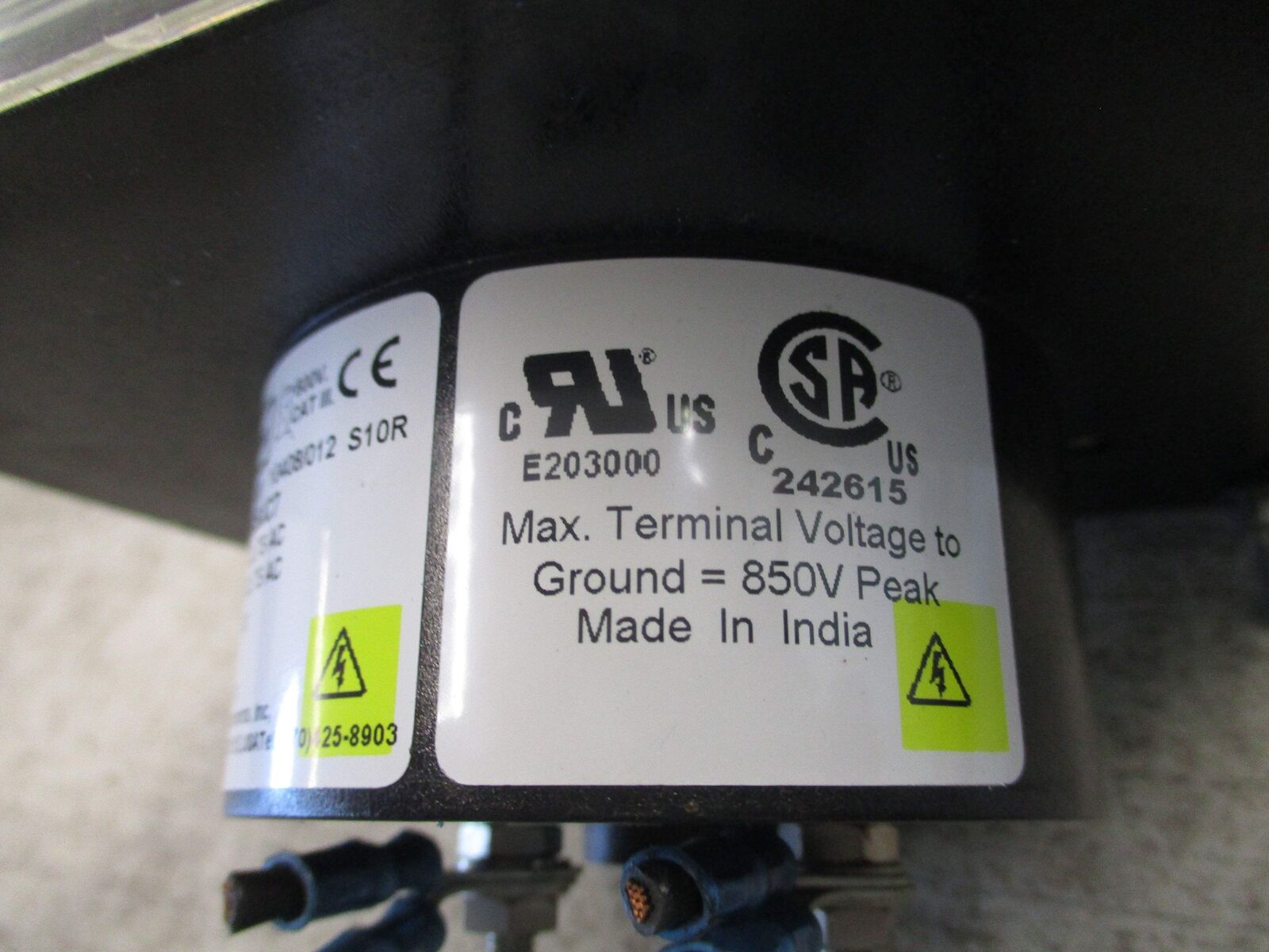 Crompton AC Voltmeter 36402VASJSJC7 Range: 0-600V *Missing (1) Mounting Screw* U