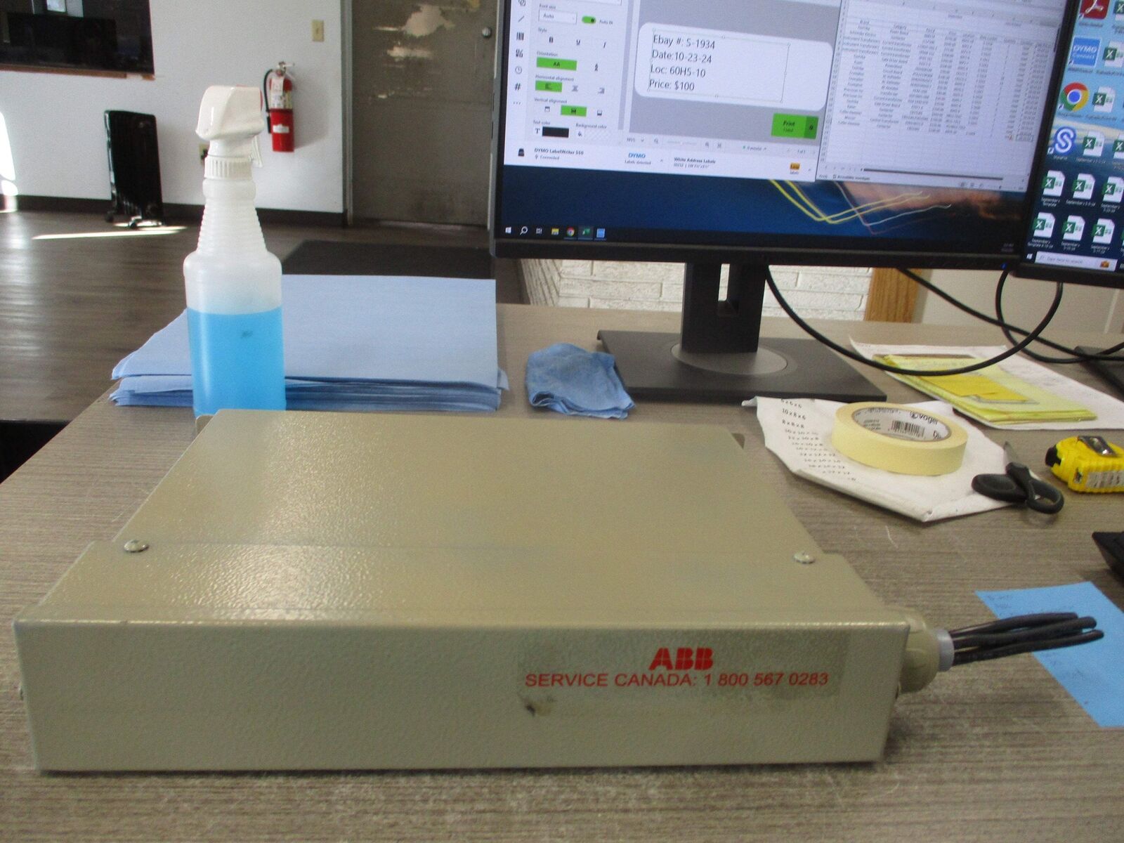 ABB CLMD 33 Capacitor C483G30 30KVAR 480V 60Hz 3Ph Used