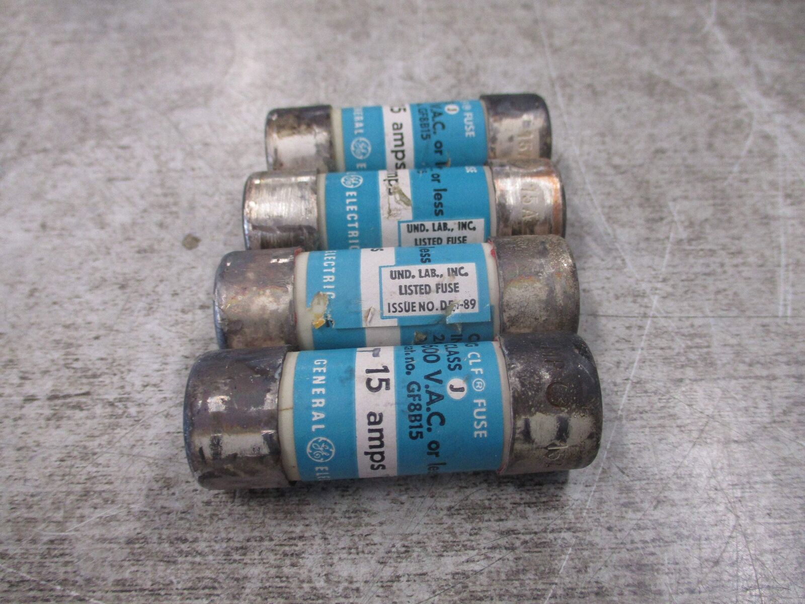 GE CLF Fuse GF8B15 15A 600V *Lot of 4* Used