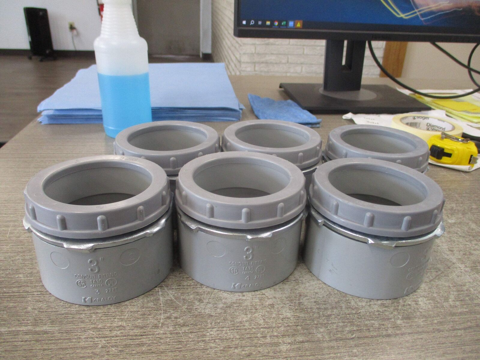 Kraloy Conduit Fitting TA30 Size: 3" *Lot of 6* *No Box* New Surplus