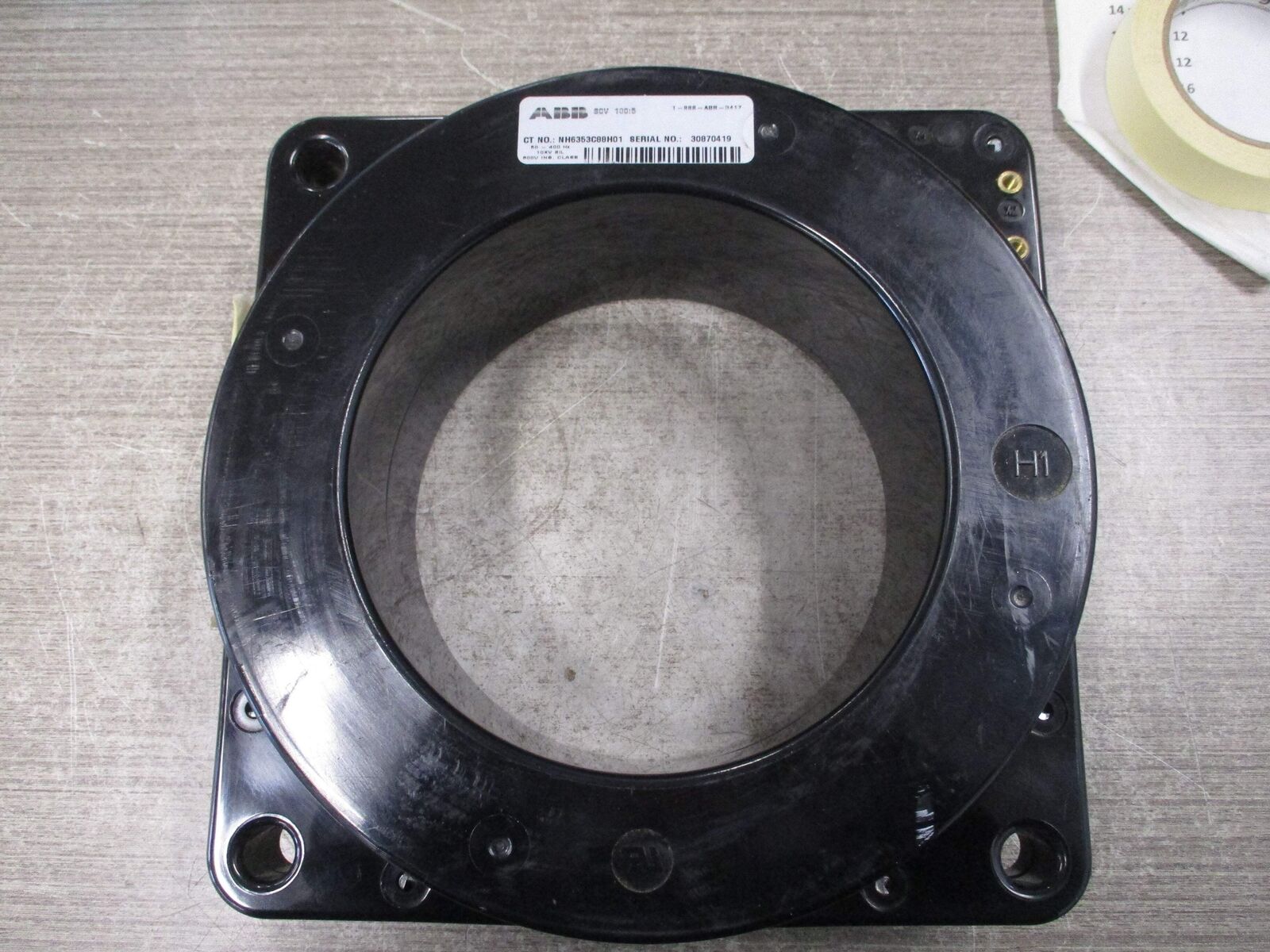 ABB SCV Current Transformer NH6353C88H01 Ratio 100:5A 600V 50-400Hz 10kV BIL Use