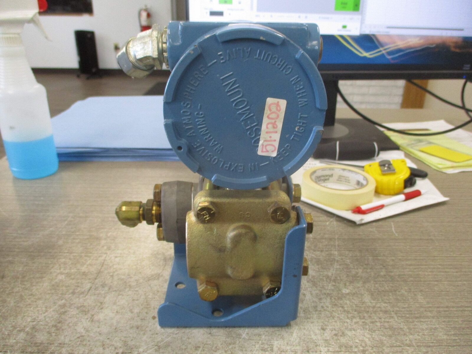 Rosemount Alphaline Pressure Transmitter 1151GP6E22B2 0-100 PSIG Output: 4-20mA