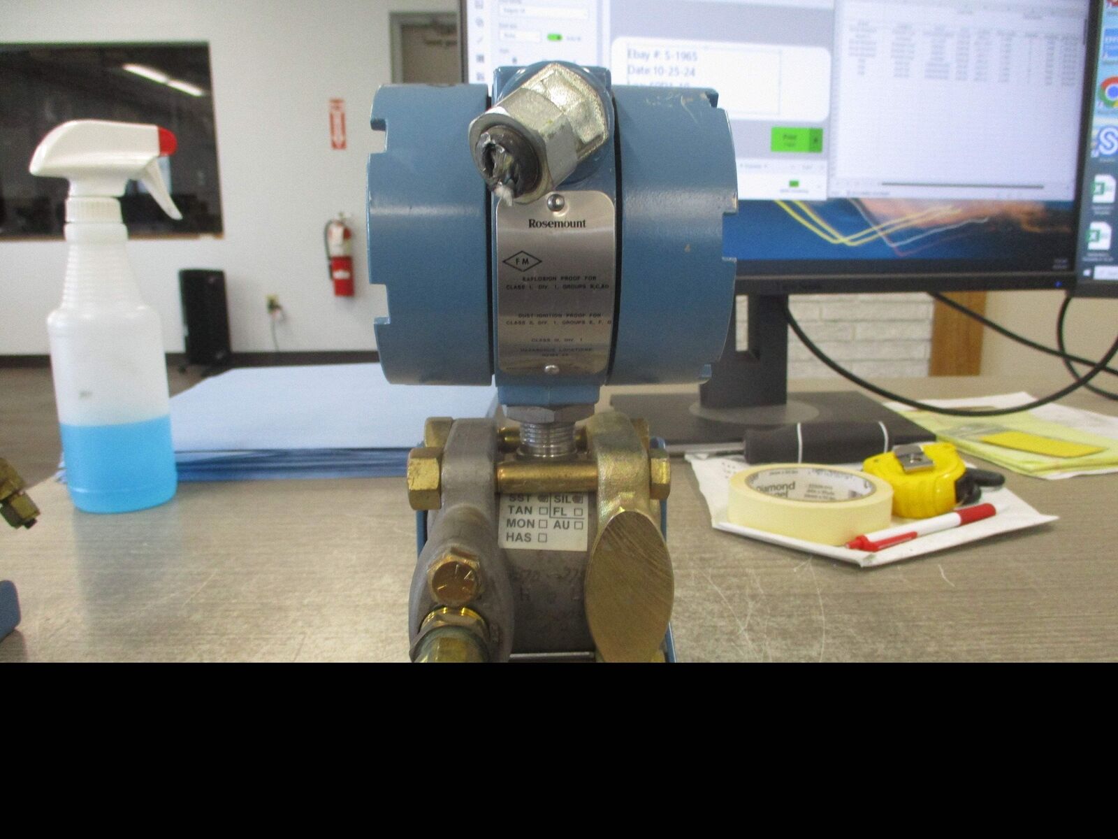 Rosemount Alphaline Pressure Transmitter 1151GP6E22B2 0-100 PSIG Output: 4-20mA