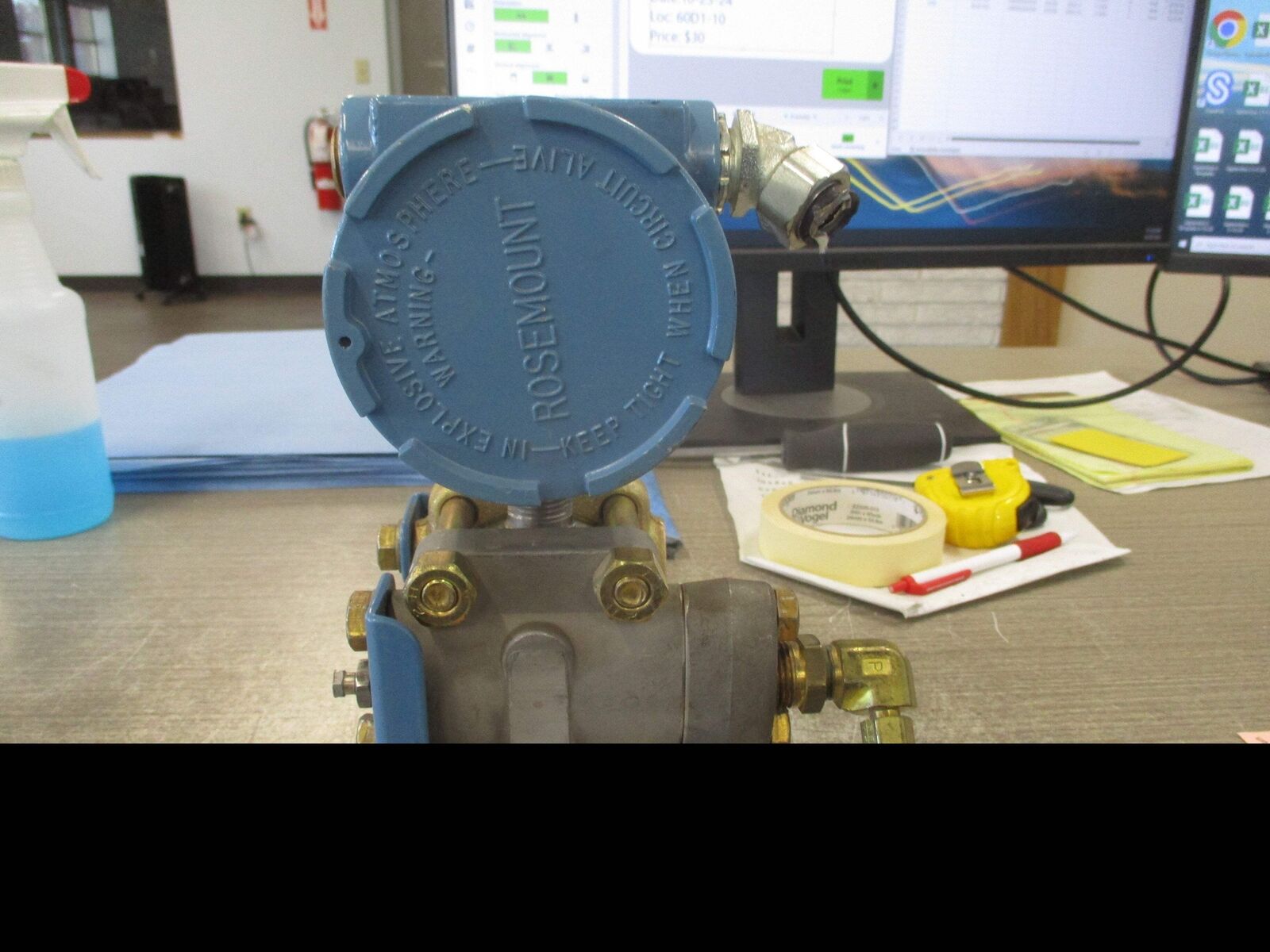 Rosemount Alphaline Pressure Transmitter 1151GP6E22B2 0-100 PSIG Output: 4-20mA