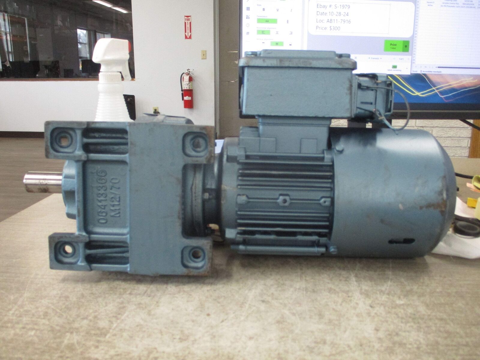 Sew-Eurodrive Gearmotor DFT71D4BMG05HRTHACC4 .5HP 460V 1800RPM TEFC Enclosure 1.