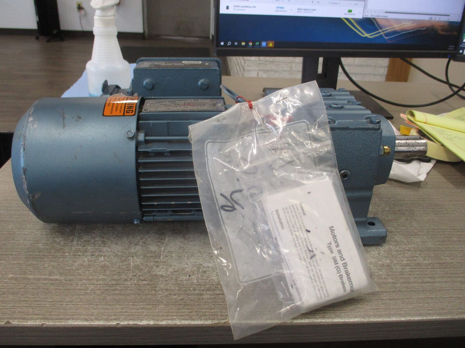 Sew-Eurodrive Gearmotor DFT71D4BMG05HRTHACC4 .5HP 460V 1800RPM TEFC Enclosure 1.
