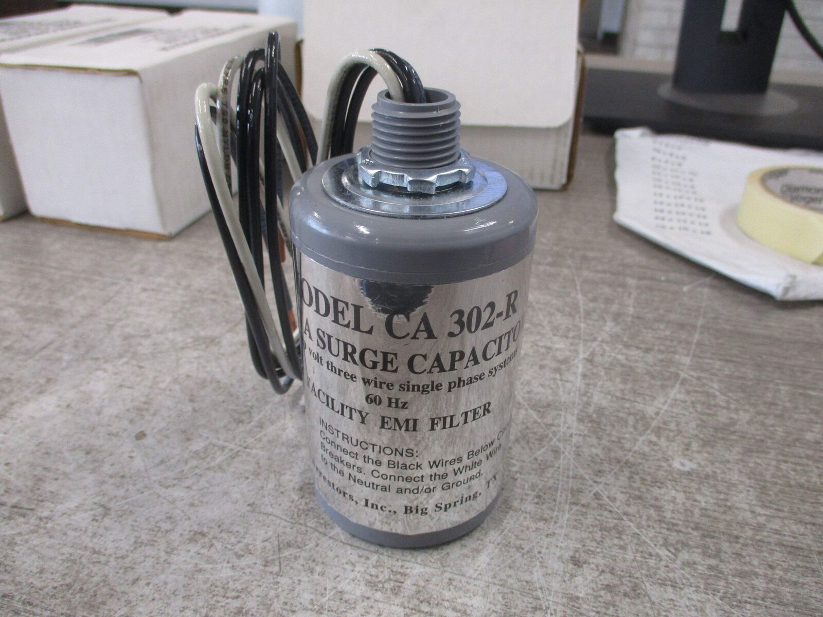 Delta Surge Capacitor CA 302R 125-250V 3W 1Ph New Surplus