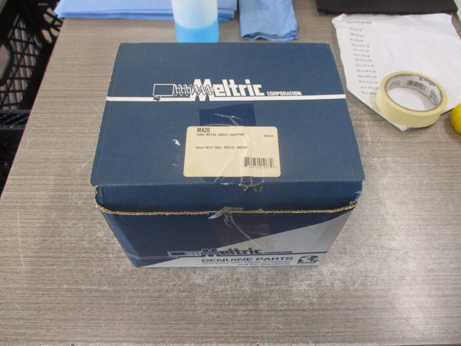 Meltric Metal Angle Adapter MA20 200A Used w/DS2/DR225/DR250 New Surplus