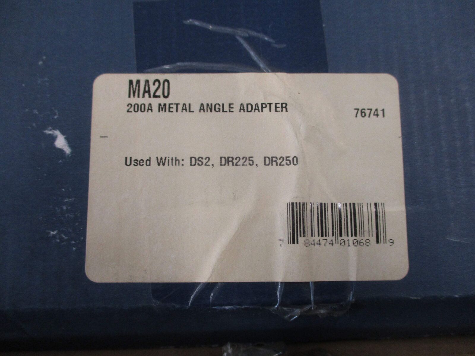 Meltric Metal Angle Adapter MA20 200A Used w/DS2/DR225/DR250 New Surplus