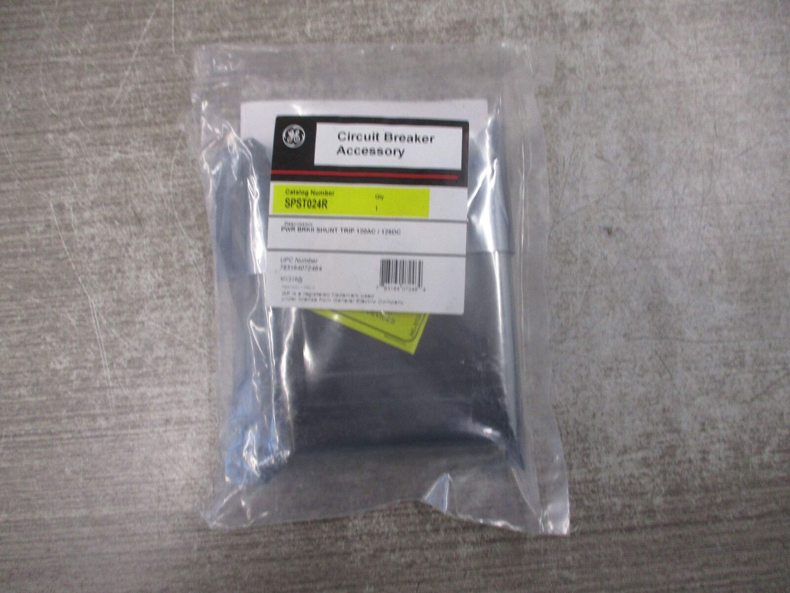 GE Power Break II Shunt Trip SPST024R 24V AC/DC New Surplus