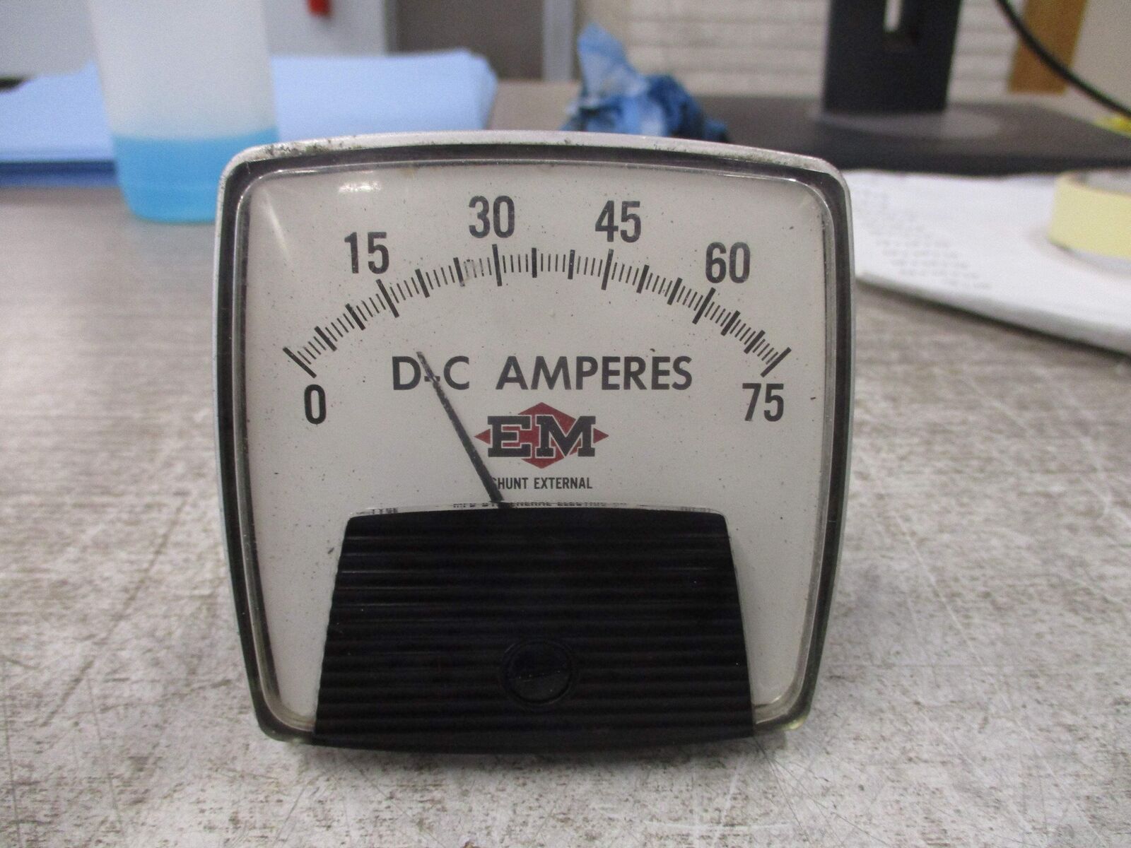GE DC Ammeter 50-162121ECPB2BBW Range: 0-75A Used