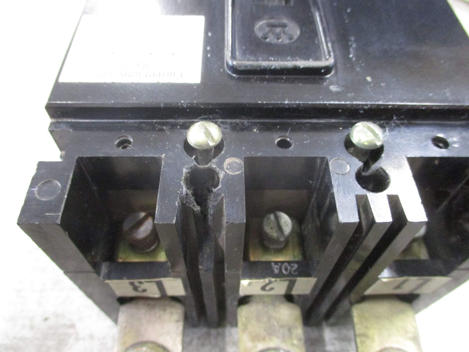 Westinghouse AB De-ion Circuit Breaker EHB3020 20A 480V 3P Used