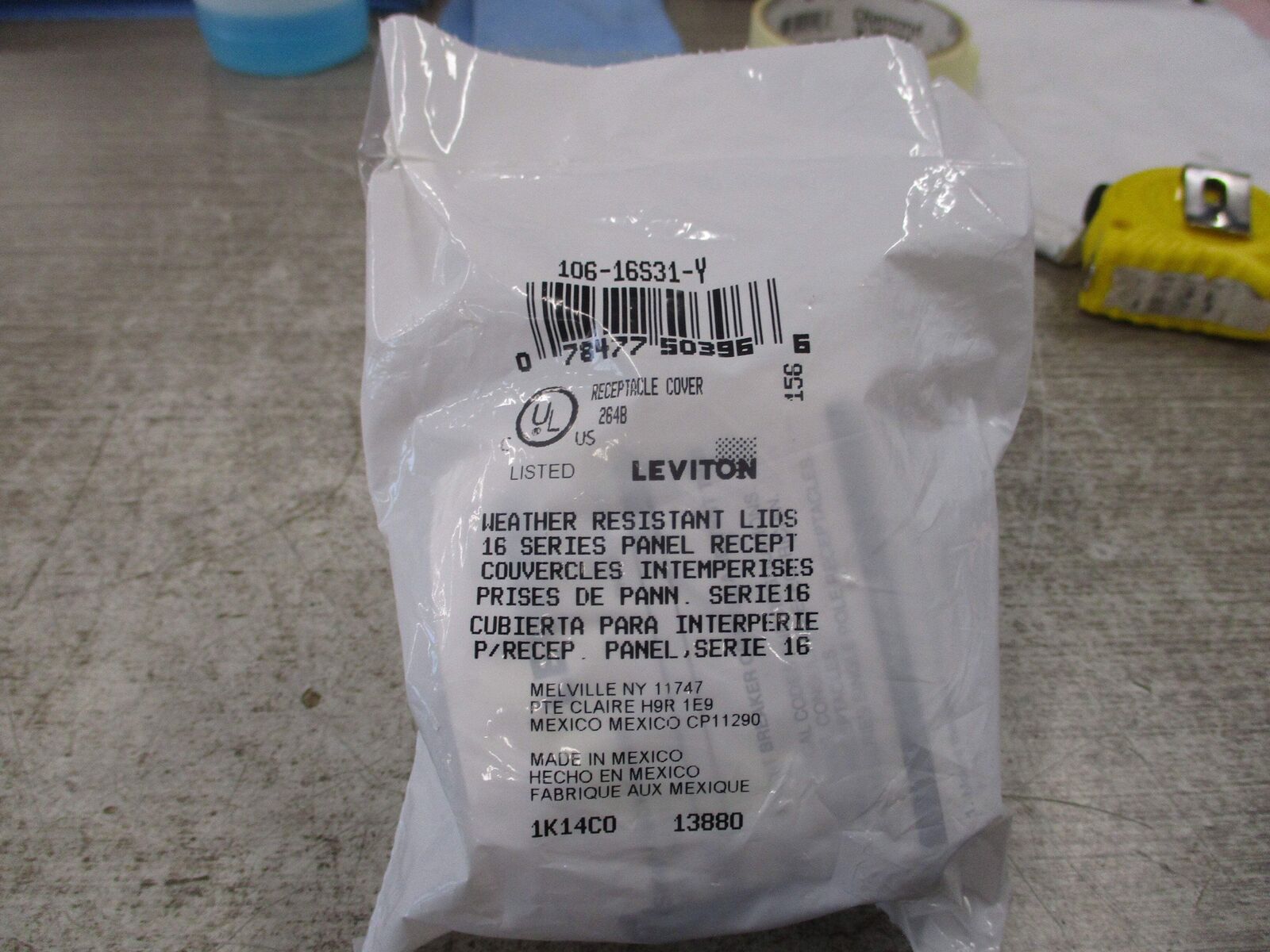 Leviton Nema 3R Receptacle Housing 106-16S31-Y New Surplus