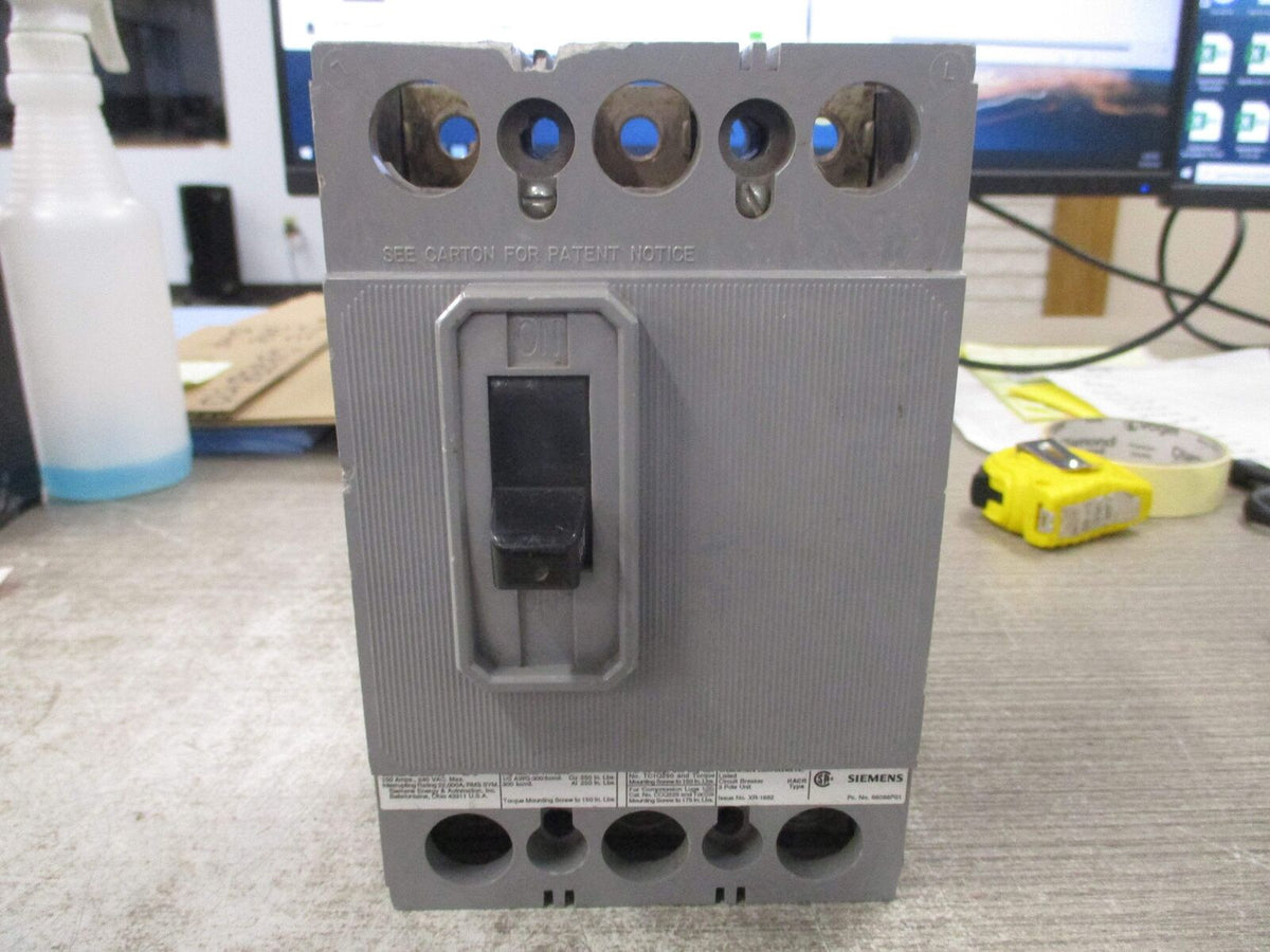 Siemens Circuit Breaker QJH23B150 150A 3P 240V *Chipped Casing* Used