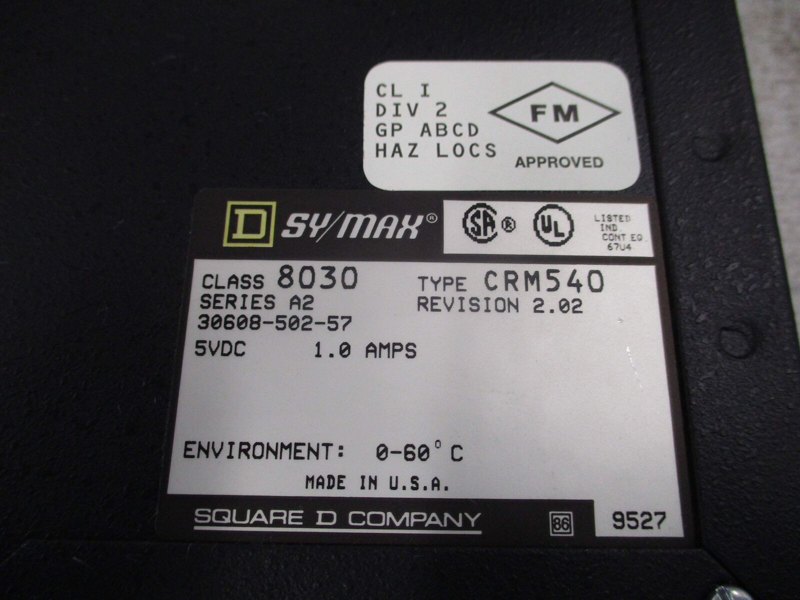 Square D Sy/Net Network Interface Module 8030 CRM-540 *Cracked Window* Used